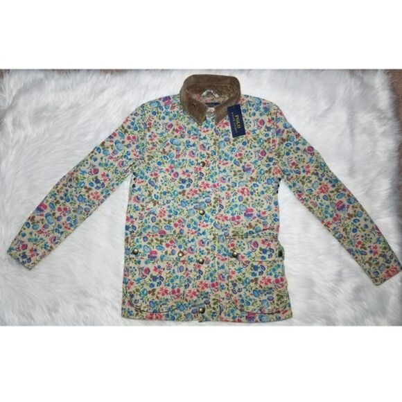 NWT|Polo Ralph Lauren Floral Canvas Barn Jacket, XS - Picture 6 of 16